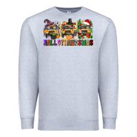 Heather Grey hallothanksmas Premium Sweatshirt - texasbilliewilder