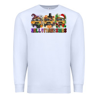 White hallothanksmas Premium Sweatshirt - texasbilliewilder