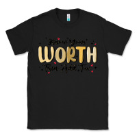 Black know your worth Classic Tee - MaliasSmallBusiness
