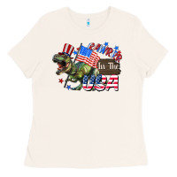 Bone Rawrrr in the USA 4th of july Ladies Tee - CowGirlArtShop
