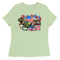 Matcha Rawrrr in the USA 4th of july Ladies Tee - CowGirlArtShop