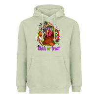 Matcha Chick or treat Halloween Heavyweight Hoodie - NancyCooperArtShop