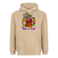 Mushroom Chick or treat Halloween Heavyweight Hoodie - NancyCooperArtShop