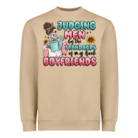 Mushroom judging men by the standards of my book boyfriends Heavyweight Sweatshirt - MaliasSmallBusiness