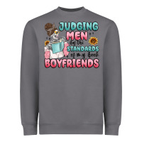 Storm judging men by the standards of my book boyfriends Heavyweight Sweatshirt - MaliasSmallBusiness