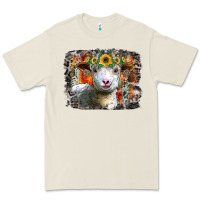 Bone sunflower sheep Premium Tee - RacoonDesign