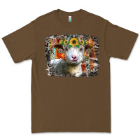 Cacao sunflower sheep Premium Tee - RacoonDesign