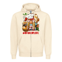 Sandshell baker life gnome Zipper Hoodie - BarkalooDesign