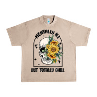 French Oak mentally ill but totally chill Urban Heavy Tee - MaliasSmallBusiness