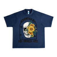 Navy mentally ill but totally chill Urban Heavy Tee - MaliasSmallBusiness