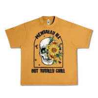 Peanut Butter mentally ill but totally chill Urban Heavy Tee - MaliasSmallBusiness