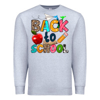 Heather Grey back to school Premium Sweatshirt - texasbilliewilder
