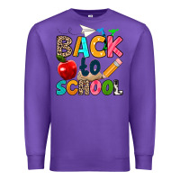 Purple back to school Premium Sweatshirt - texasbilliewilder