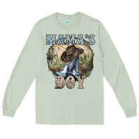 Matcha mamas boy western cowboy boots cactus Long Sleeve Tee - NancyCooperArtShop