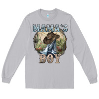 Moon Dust mamas boy western cowboy boots cactus Long Sleeve Tee - NancyCooperArtShop
