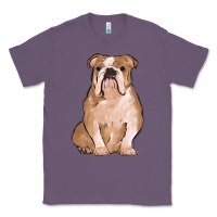 Lavender bulldog Classic Tee - MaliasSmallBusiness