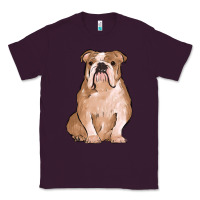 Plum bulldog Classic Tee - MaliasSmallBusiness