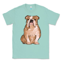 Seafoam bulldog Classic Tee - MaliasSmallBusiness