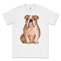 White bulldog Classic Tee - MaliasSmallBusiness