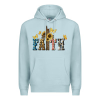 Blue Mist Faith USA sunflower 4th of july Premium Hoodie - HowdyJamesFarm