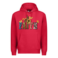 Cardinal Faith USA sunflower 4th of july Premium Hoodie - HowdyJamesFarm
