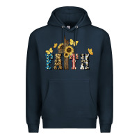 Navy Faith USA sunflower 4th of july Premium Hoodie - HowdyJamesFarm