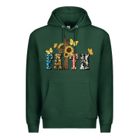 Sports Green Faith USA sunflower 4th of july Premium Hoodie - HowdyJamesFarm