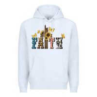 White Faith USA sunflower 4th of july Premium Hoodie - HowdyJamesFarm