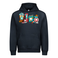 Navy Dentist Coffee Cups Urban Hoodie - FaDigitalArtStudio
