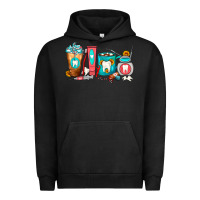 Pigment Black Dentist Coffee Cups Urban Hoodie - FaDigitalArtStudio