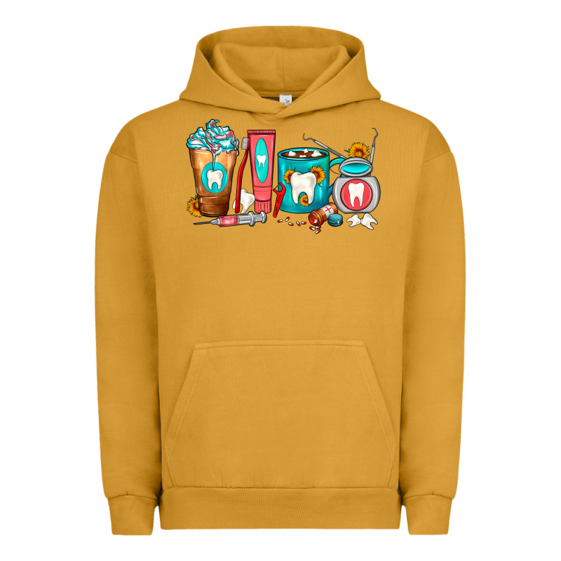 Dentist Coffee Cups Urban Hoodie by FaDigitalArtStudio | Teevron