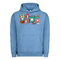Pigment Pebble Blue Dentist Coffee Cups Urban Hoodie - FaDigitalArtStudio