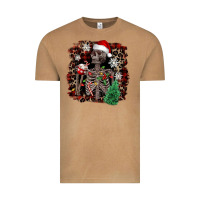 Vintage Camel Skeleton with coffee cup Christmas Vintage Tee - NancyCooperArtShop