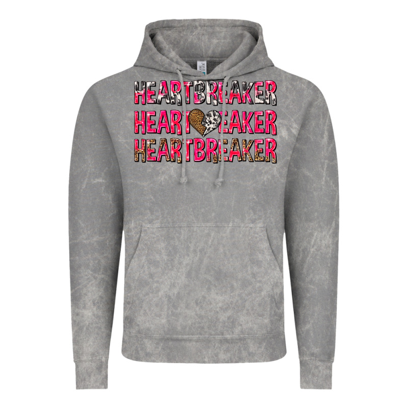Heartbreaker With Leopard And Cowhide Vintage Hoodie by NancyCooperArtShop | Teevron
