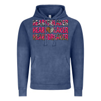Vintage Denim heartbreaker with leopard and cowhide Vintage Hoodie - NancyCooperArtShop
