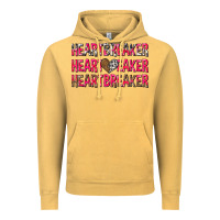 Vintage Mustard heartbreaker with leopard and cowhide Vintage Hoodie - NancyCooperArtShop