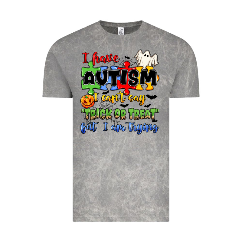 I Have Autism I Can't Say Trick Or Treat Vintage Tee by JahusDesignShop | Teevron