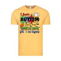 Vintage Mustard i have autism i can't say trick or treat Vintage Tee - JahusDesignShop