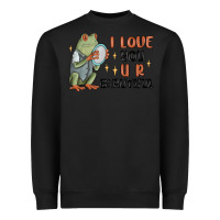 Black i love you u r beautiful frog Heavyweight Sweatshirt - MaliasSmallBusiness