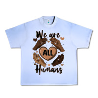 Grape Ice we are all humans Urban Heavy Tee - MaliasSmallBusiness