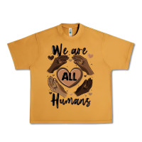 Peanut Butter we are all humans Urban Heavy Tee - MaliasSmallBusiness