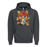 Smoke mushroom gnome Zipper Hoodie - BarkalooDesign