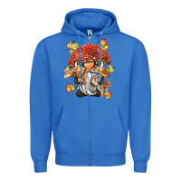 True Royal mushroom gnome Zipper Hoodie - BarkalooDesign