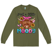 Army Green just a little moody Long Sleeve Tee - MaliasSmallBusiness