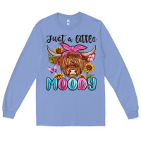 Colony Blue just a little moody Long Sleeve Tee - MaliasSmallBusiness