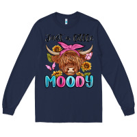 Navy just a little moody Long Sleeve Tee - MaliasSmallBusiness