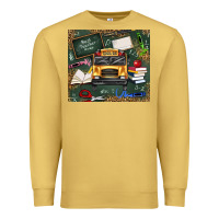 Antique Gold school bus back to school Premium Sweatshirt - texasbilliewilder
