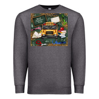 Charcoal Heather school bus back to school Premium Sweatshirt - texasbilliewilder