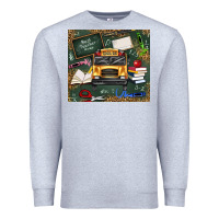 Heather Grey school bus back to school Premium Sweatshirt - texasbilliewilder