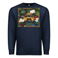 Navy school bus back to school Premium Sweatshirt - texasbilliewilder